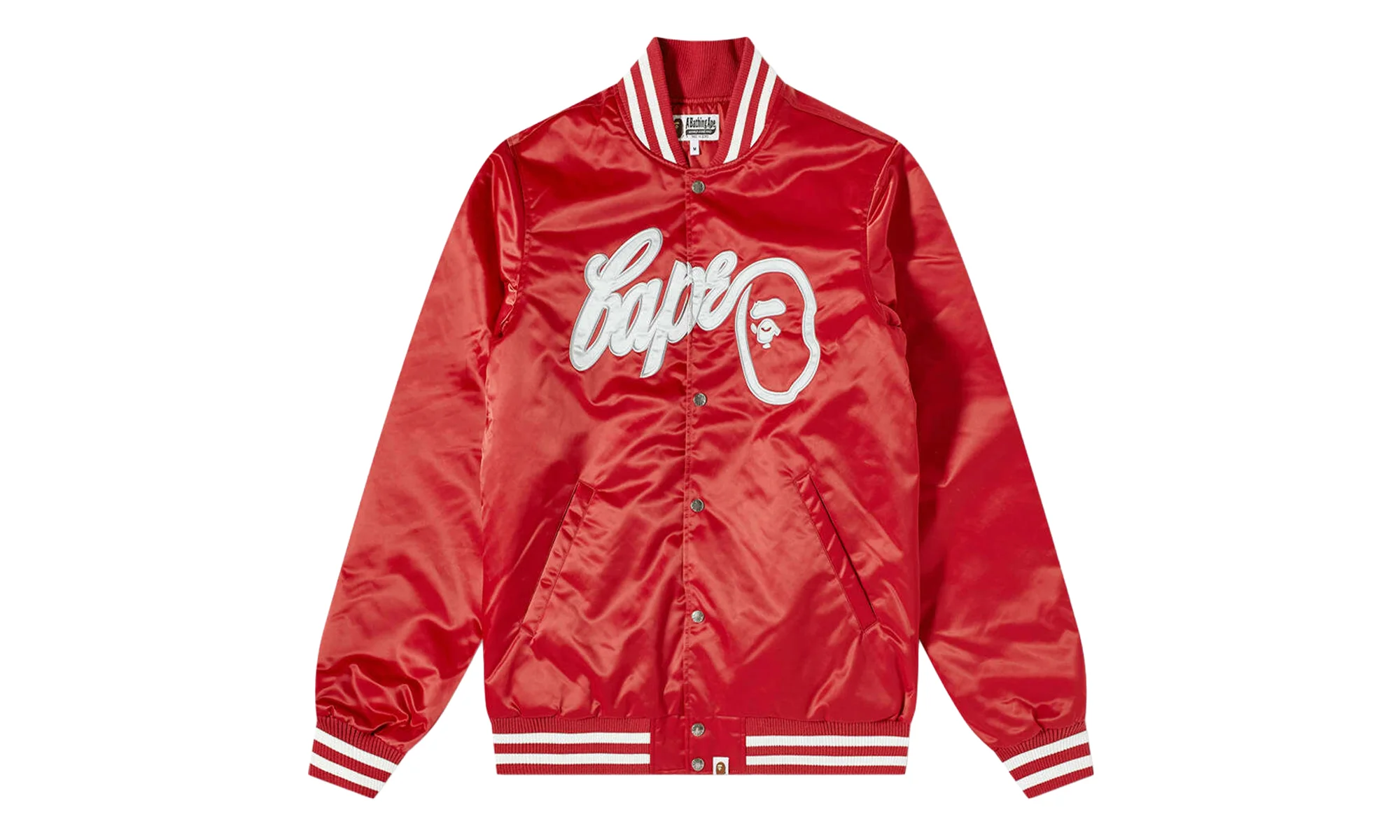 Ape Head Baseball Varsity Jacket "Red" 001LJH701002I Red - 1