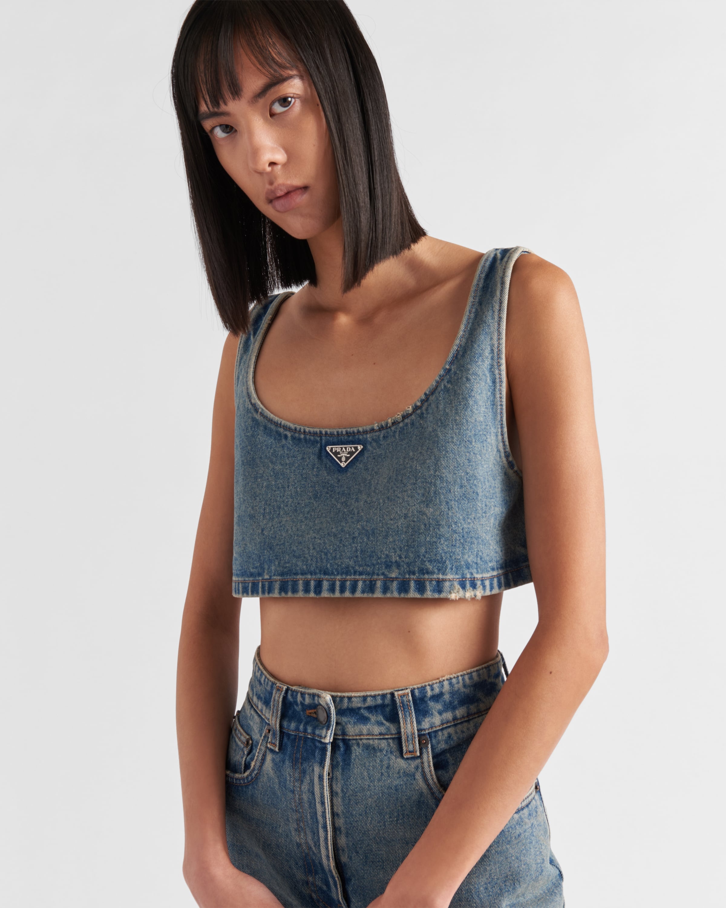 Organic denim top