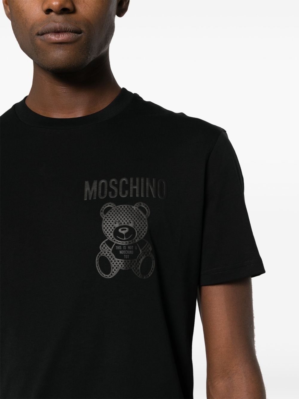 Teddy Bear-appliquÃ© cotton T-shirt - 5