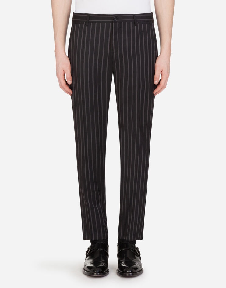 Double-breasted Sicilia-fit suit in pinstripe wool - 7