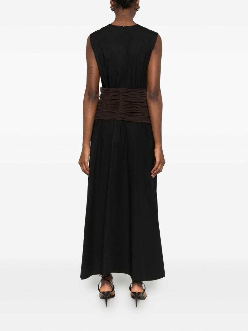 ruched-detail sleeveless midi dress 4
