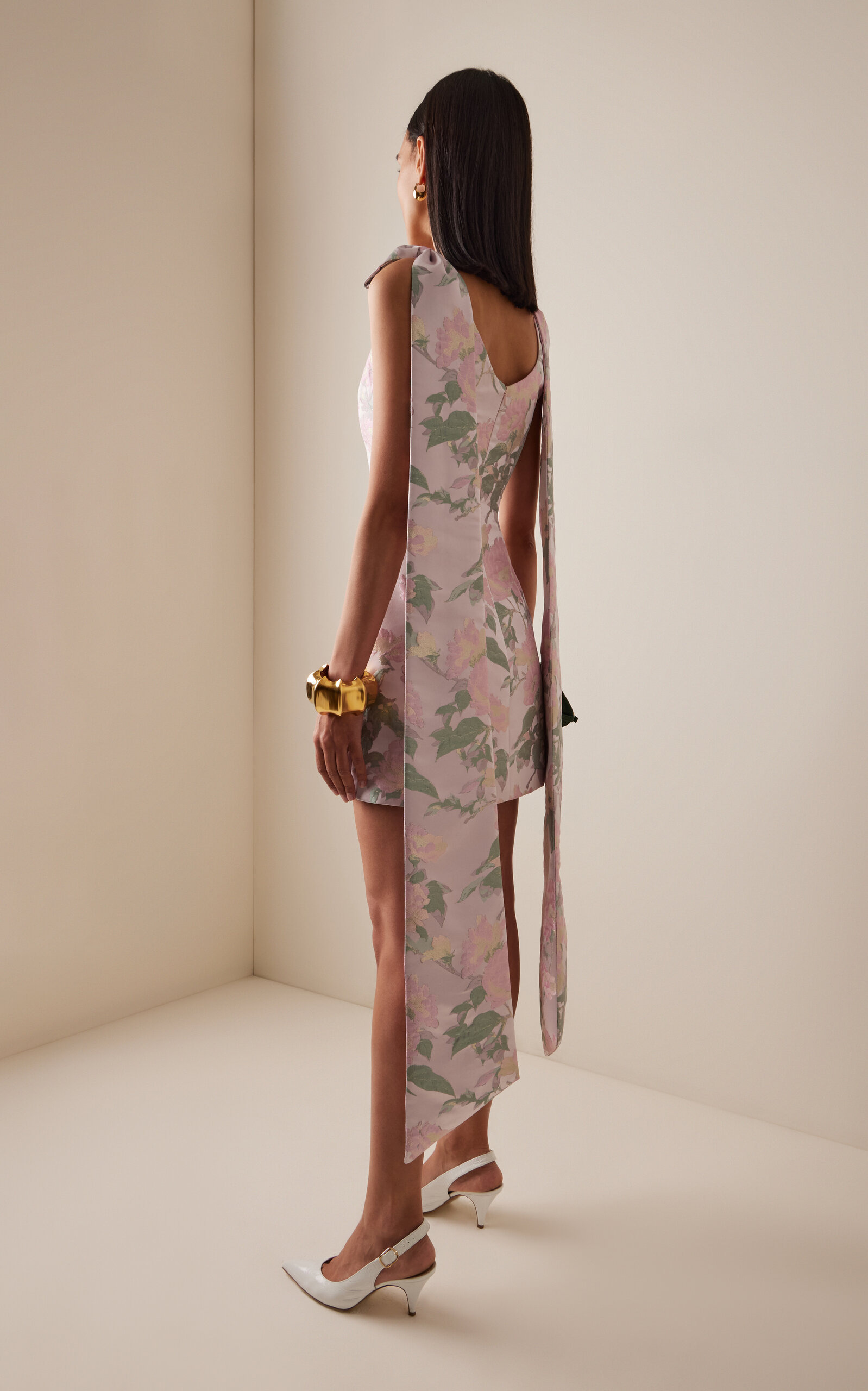 Gita Brocade Mini Dress floral - 4