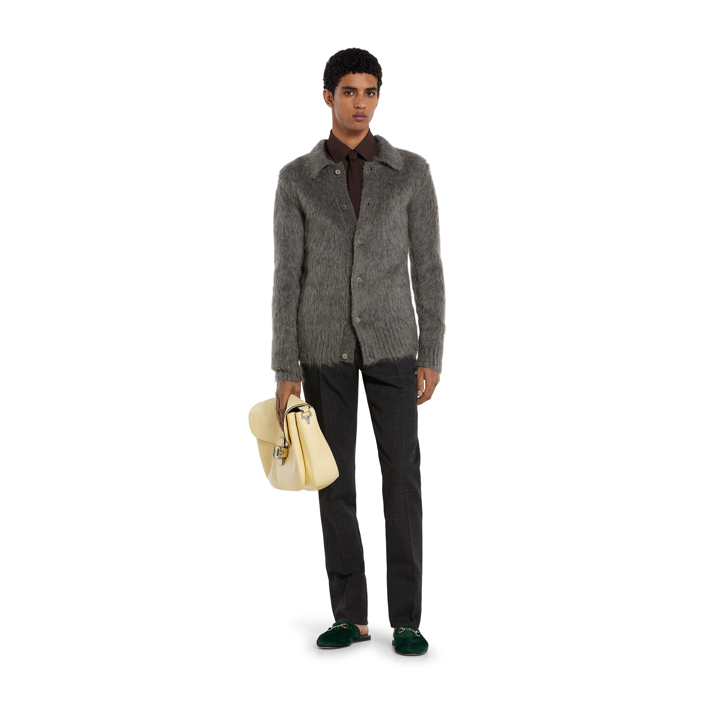 Polyester twill shirt with Horsebit - 2