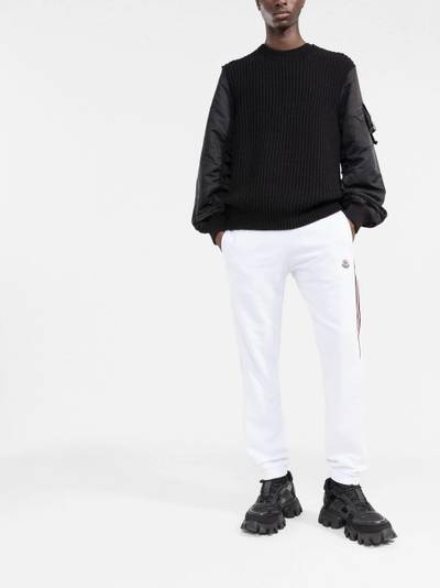 Moncler Tricolour-side stripe track pants outlook