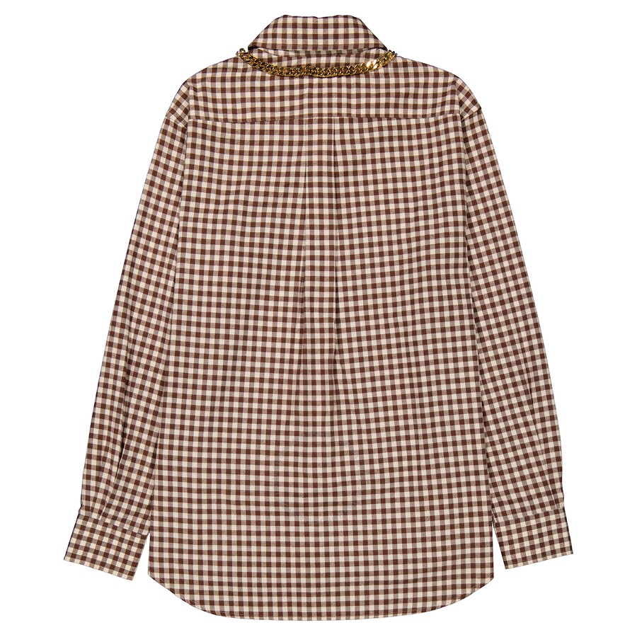 Burberry Gingham Cotton Check Chain Detail Shirt - 2