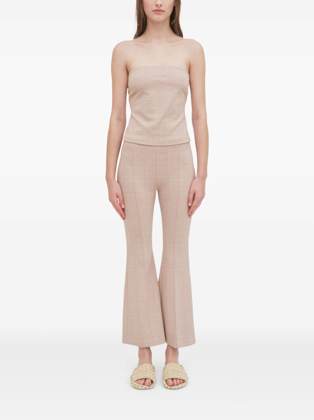 cropped flared trousers - 4