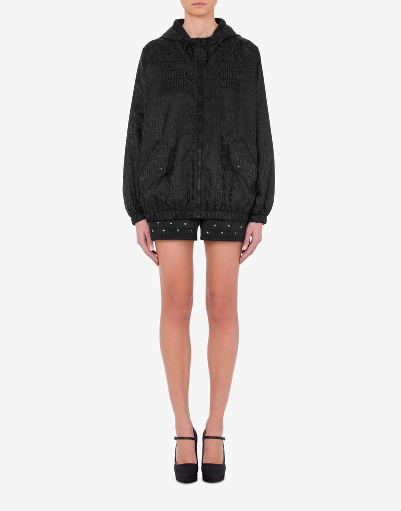 Moschino ALLOVER LOGO NYLON WINDBREAKER outlook