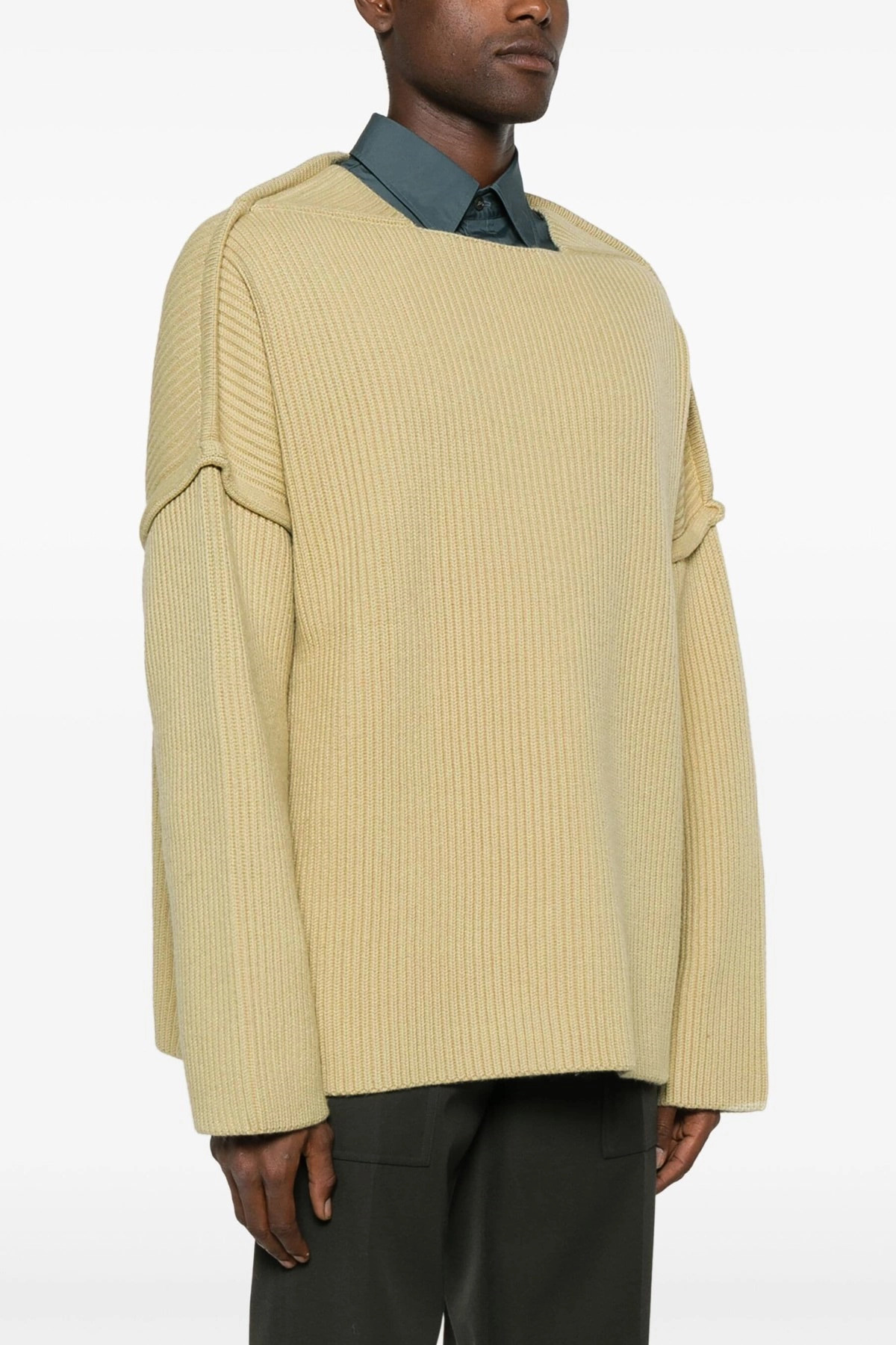 Geometric neckline sweater - 2