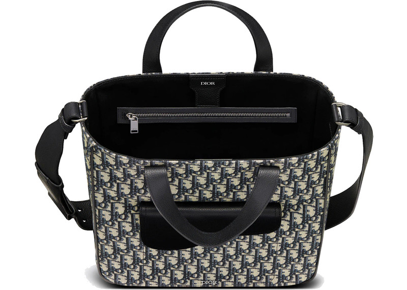 Dior Dior Saddle Tote Bag Oblique Galaxy Beige/Black outlook