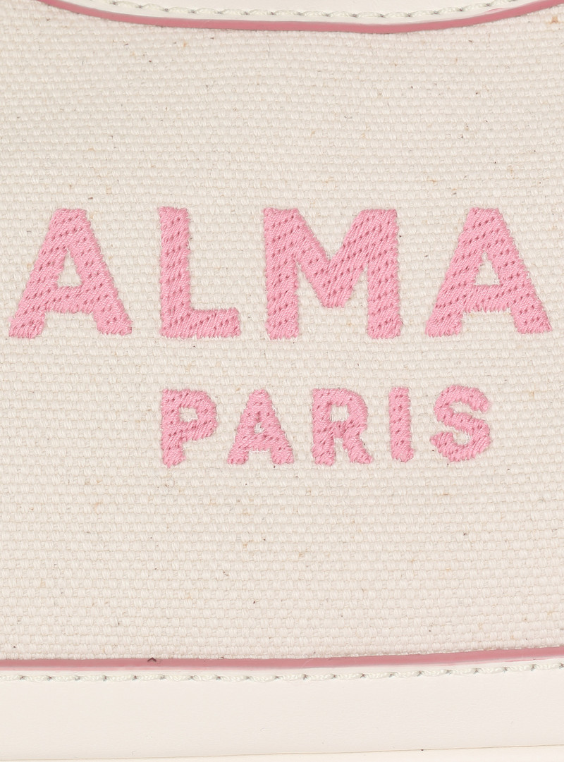 B-Army canvas bag with leather details 7