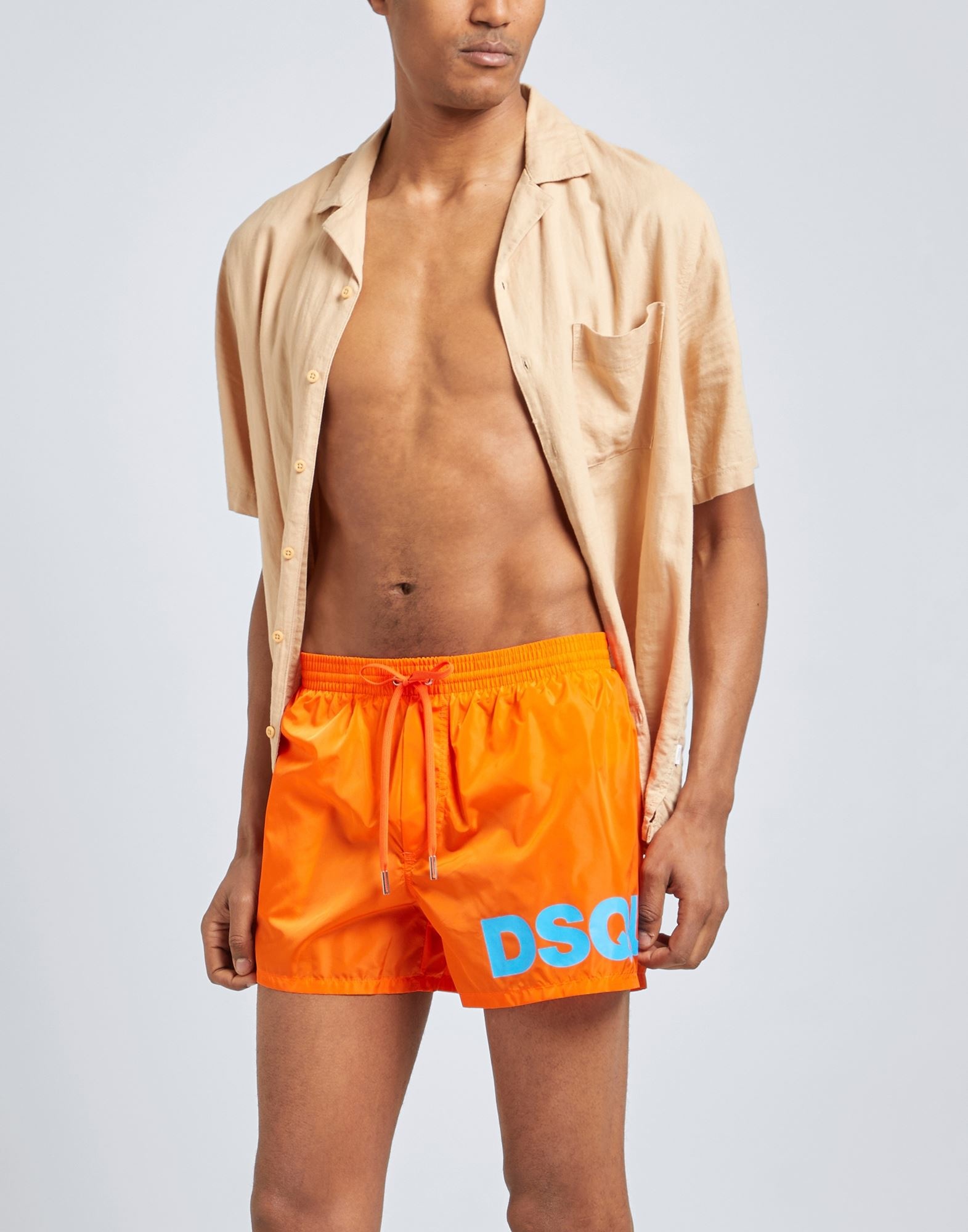 Orange Men's Swim Shorts - 2