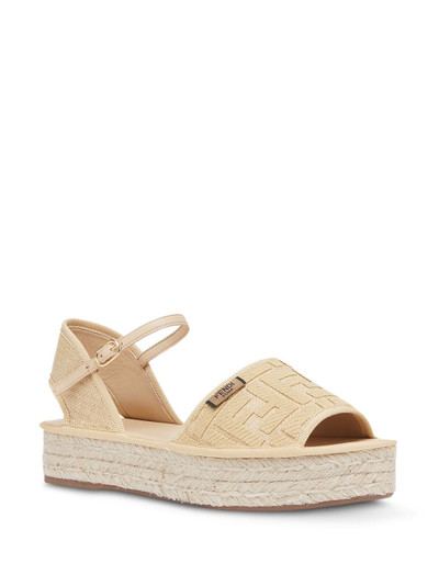 FENDI platform espadrille sandals outlook