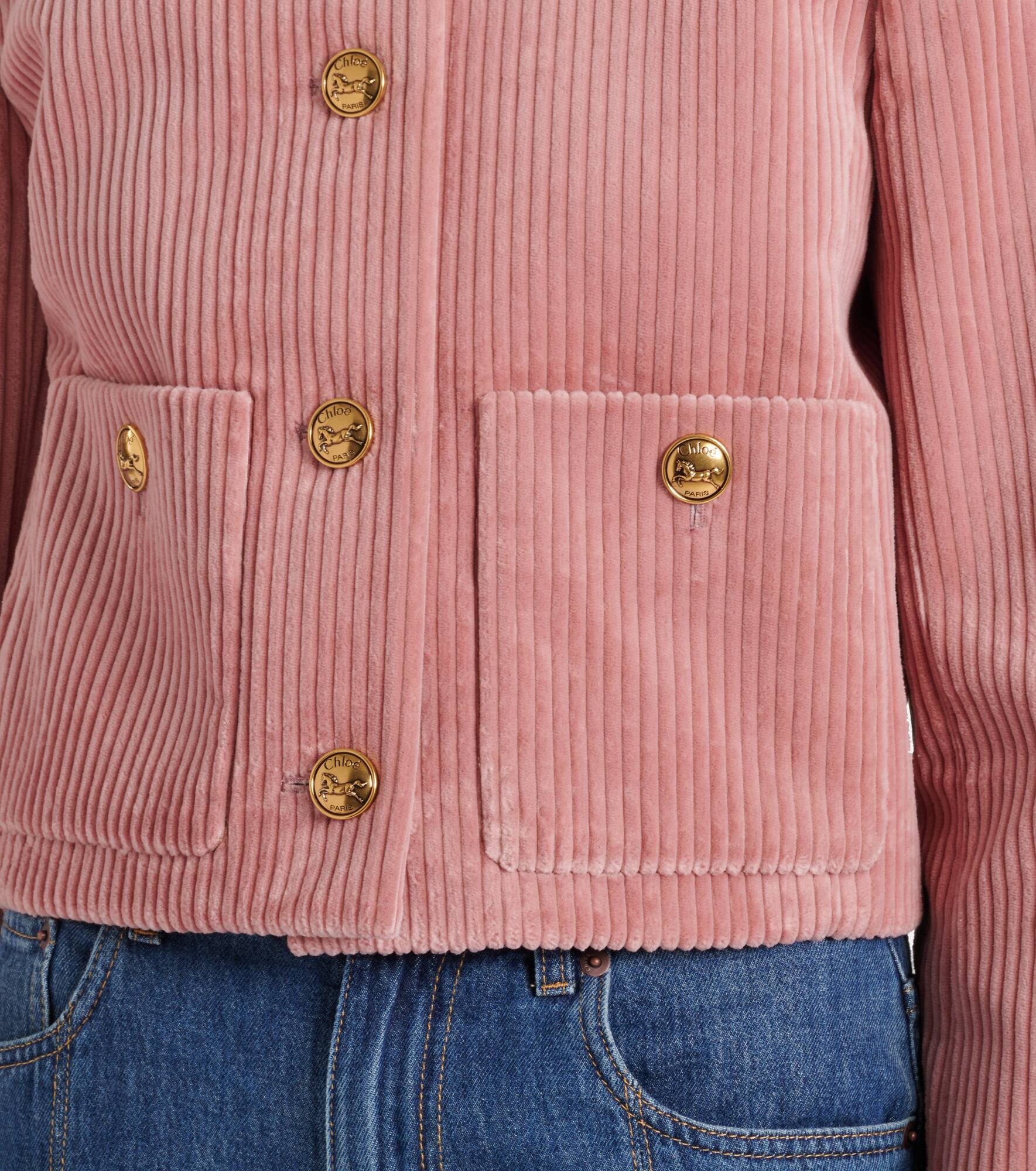 Cotton velvet corduroy jacket - 3