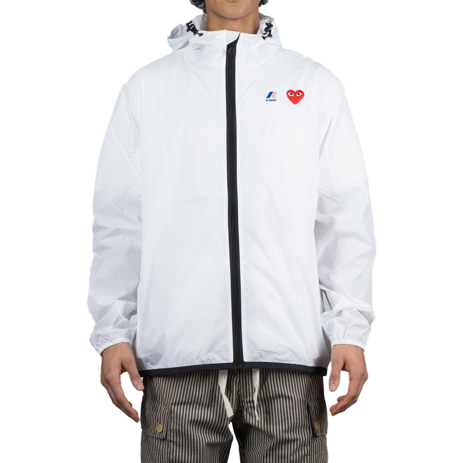 COMME des GARCONS PLAY x K-WAY Jacket Full Zip 'White' P1J501-WHITE - 3