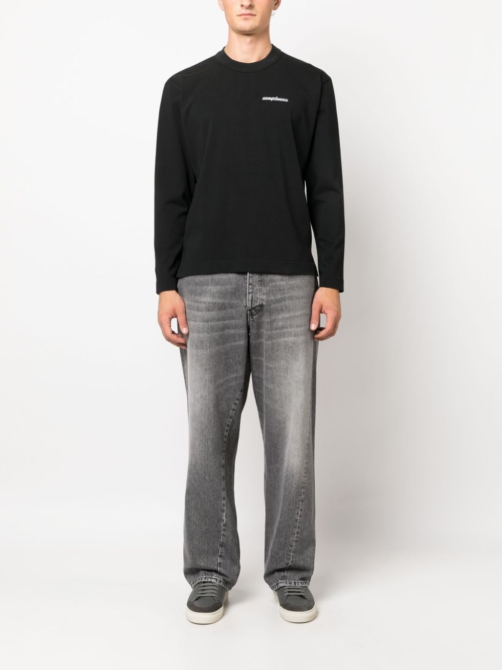 straight-leg cotton jeans - 2