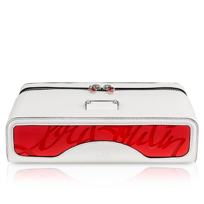 Christian Louboutin Kypipouch SNOW/SNOW/SILVER outlook
