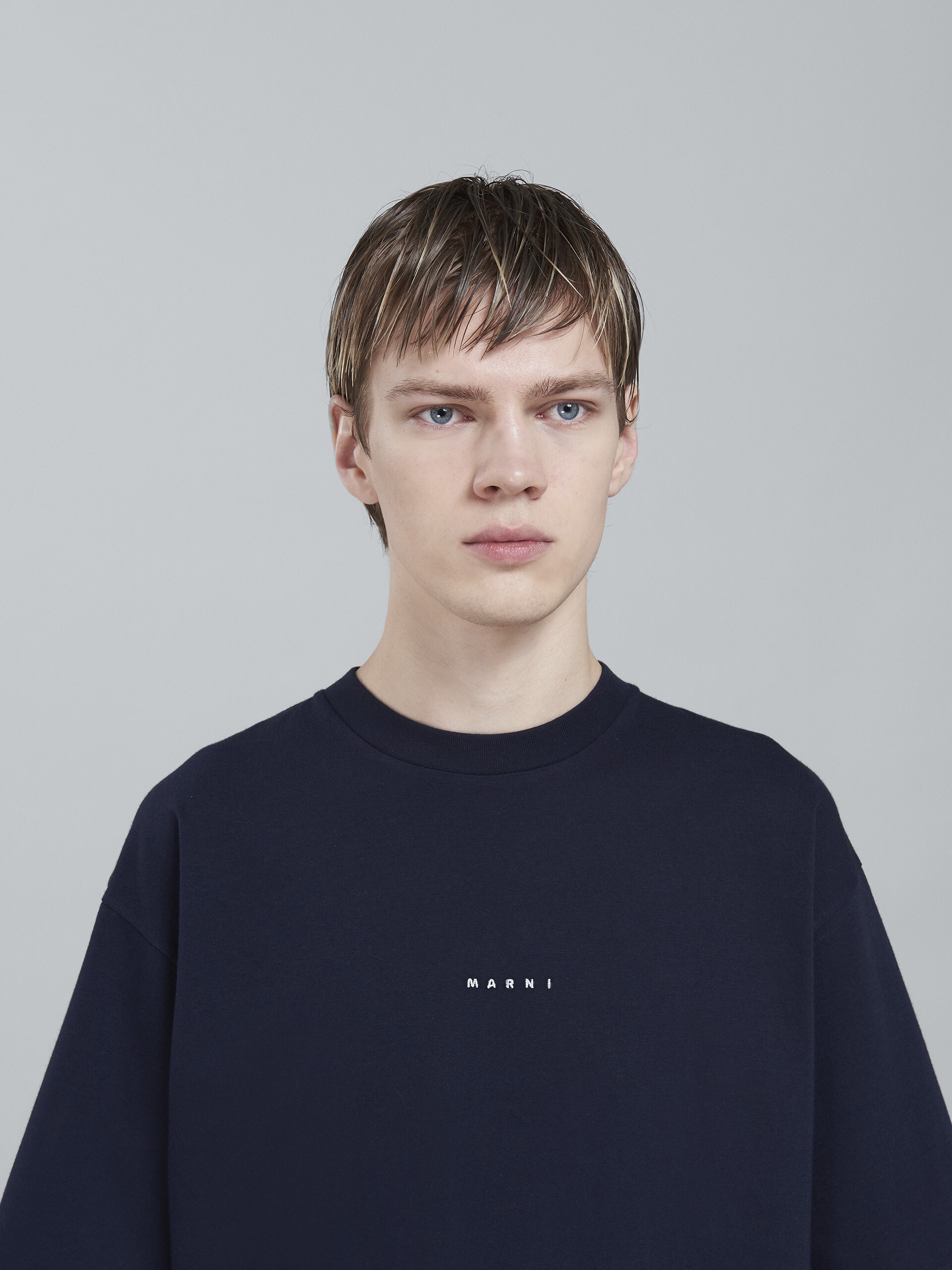 BEIGE BIO COTTON JERSEY T-SHIRT - 5