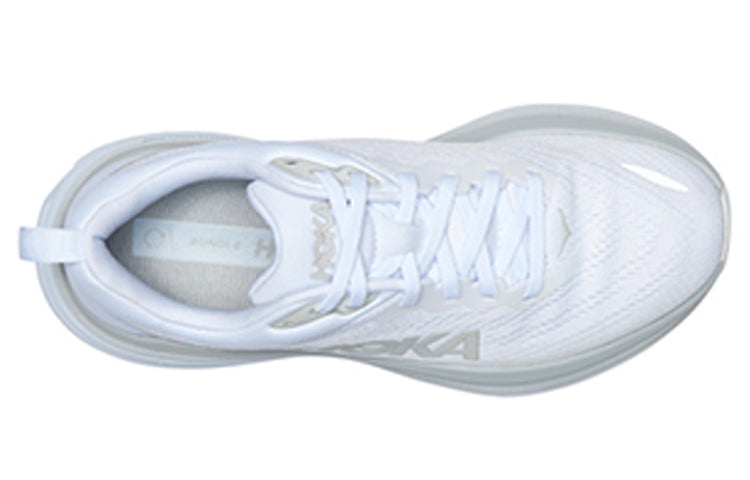 (WMNS) HOKA ONE ONE Bondi 8 Wide 'White' 1127954-WWH - 3