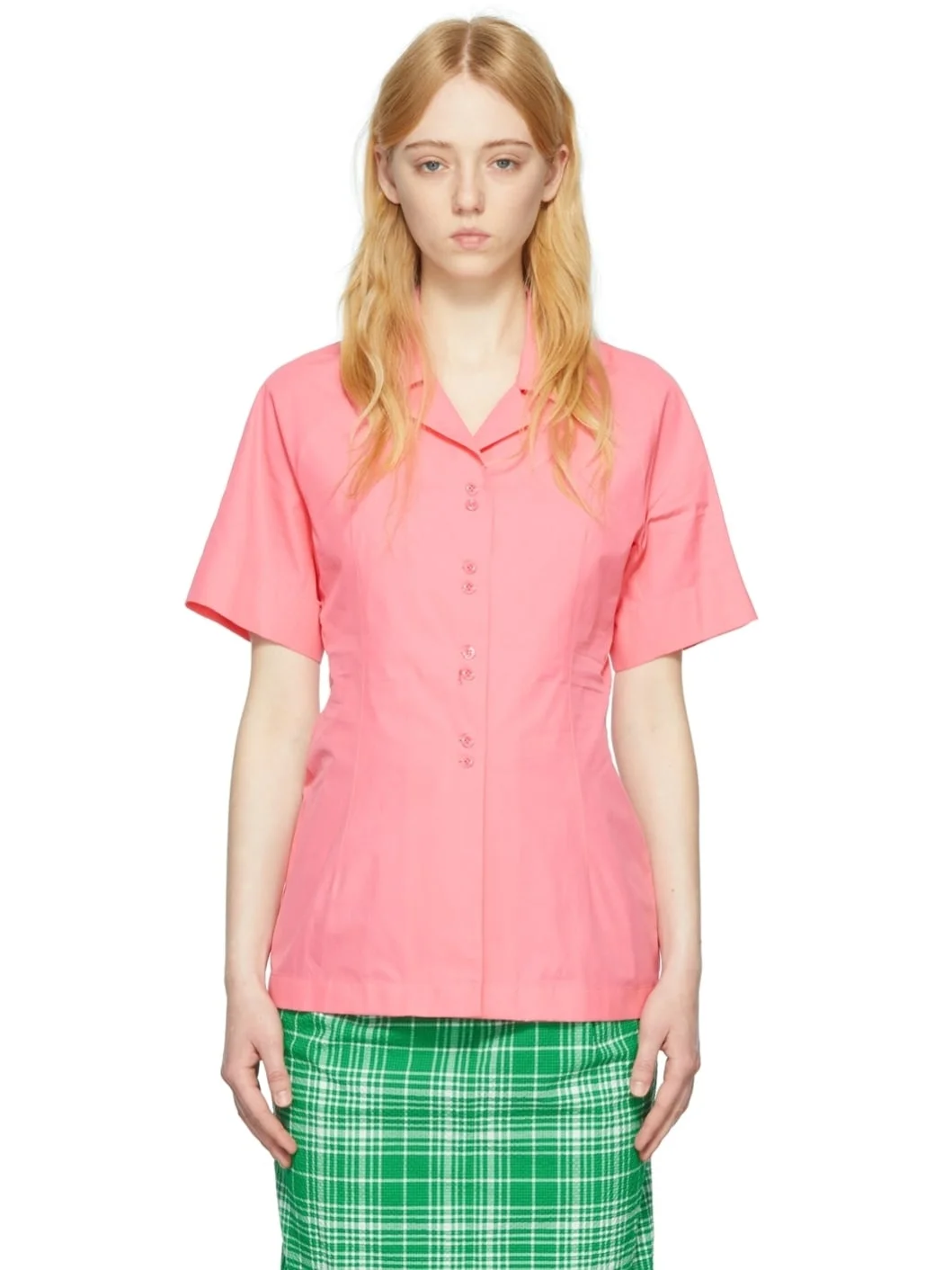 Pink Cotton Shirt - 1