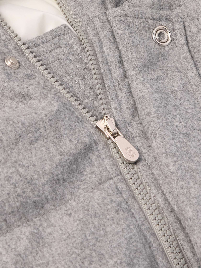 Quilted Wool Down Parka 5