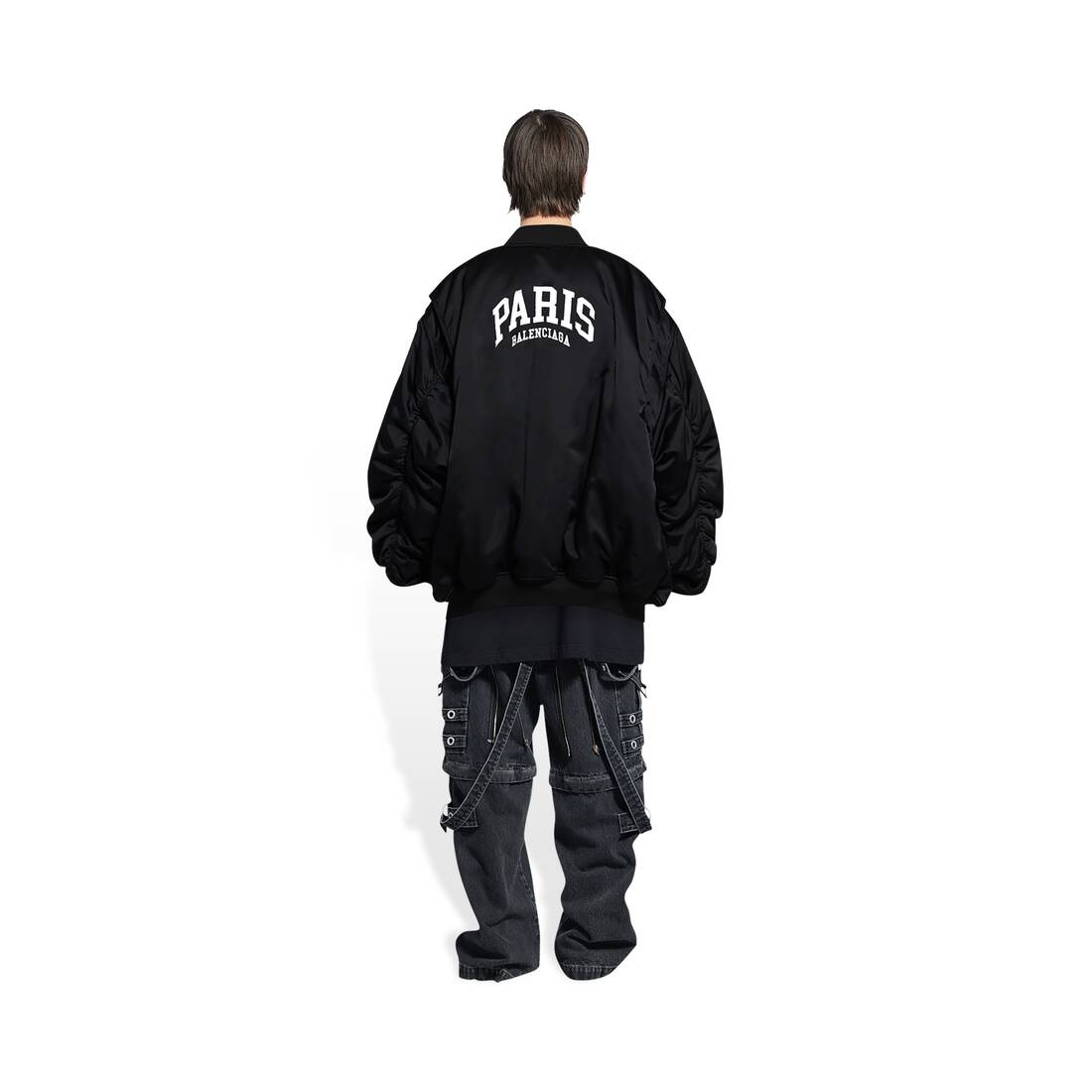 Men's Cities Paris Bomber in Black - 4