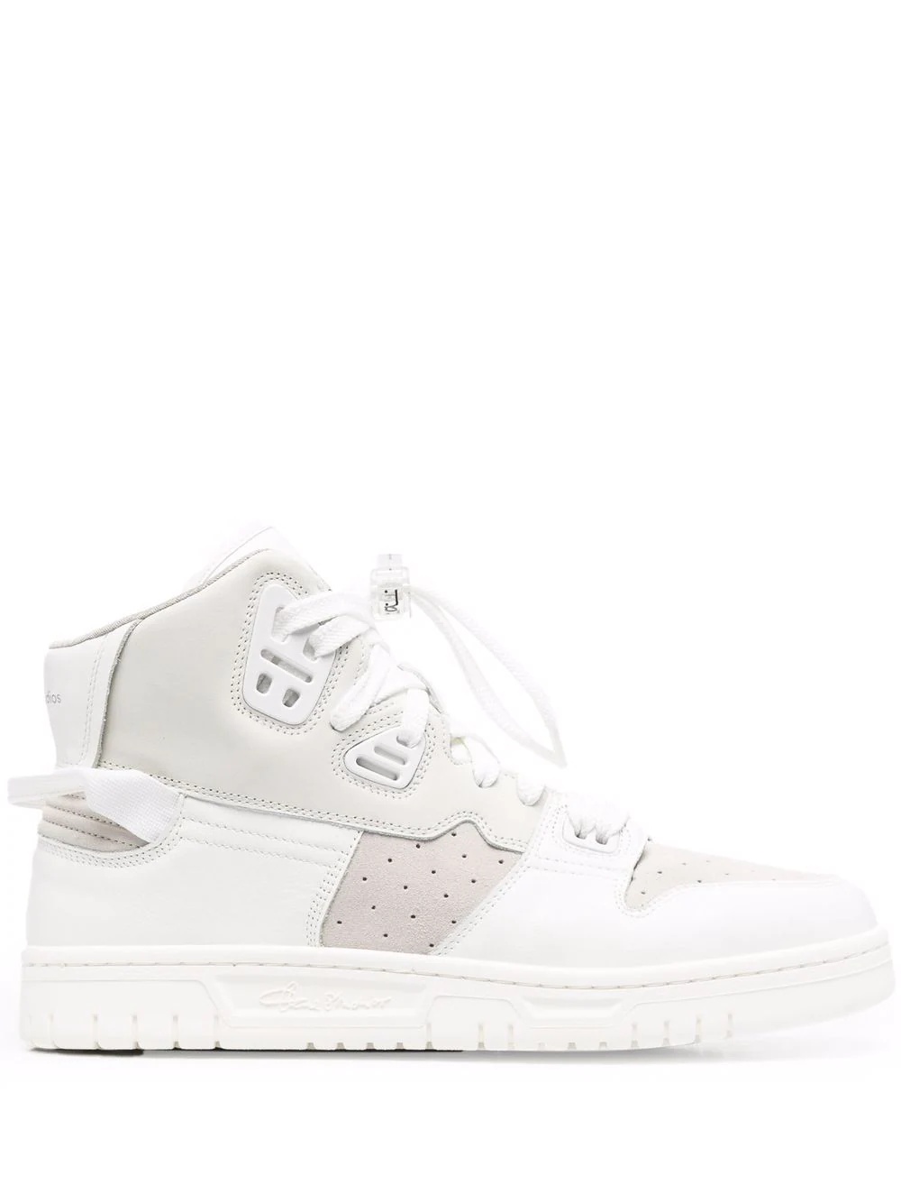 panelled high-top sneakers - 1