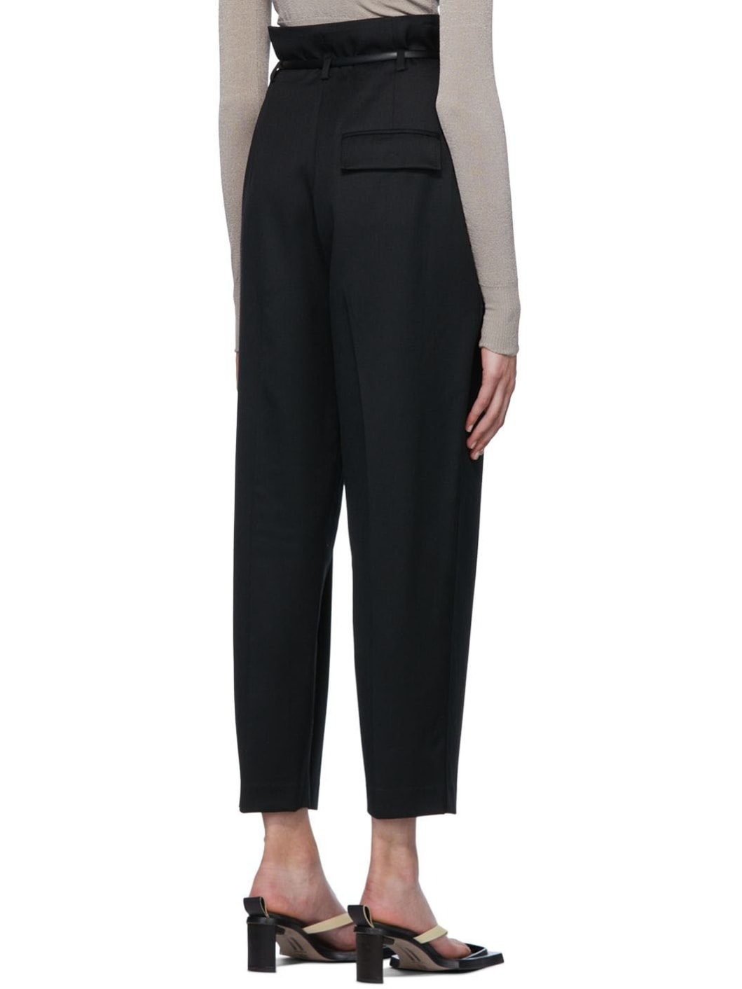 Black Origami Trousers - 4