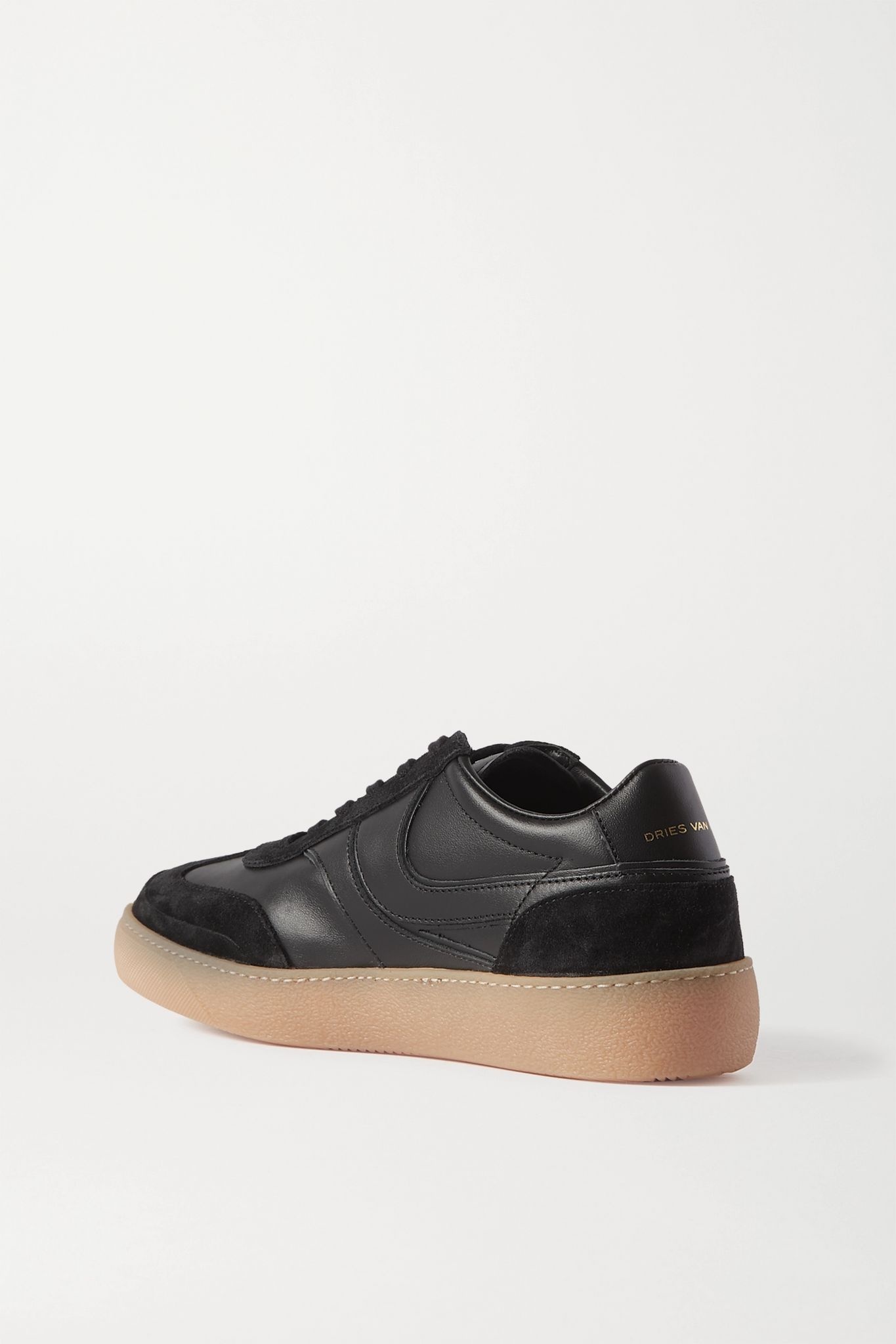 Leather and suede sneakers - 3