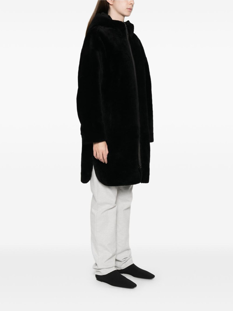 hooded zip-fastening coat 3