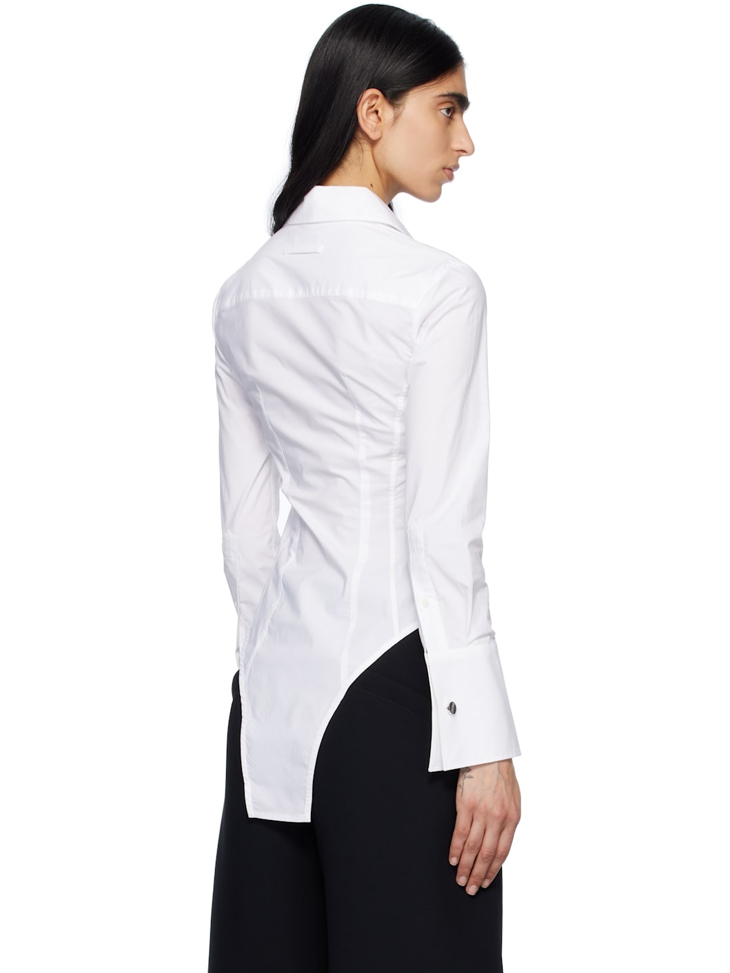 White 'The Bodysuit' Shirt - 3