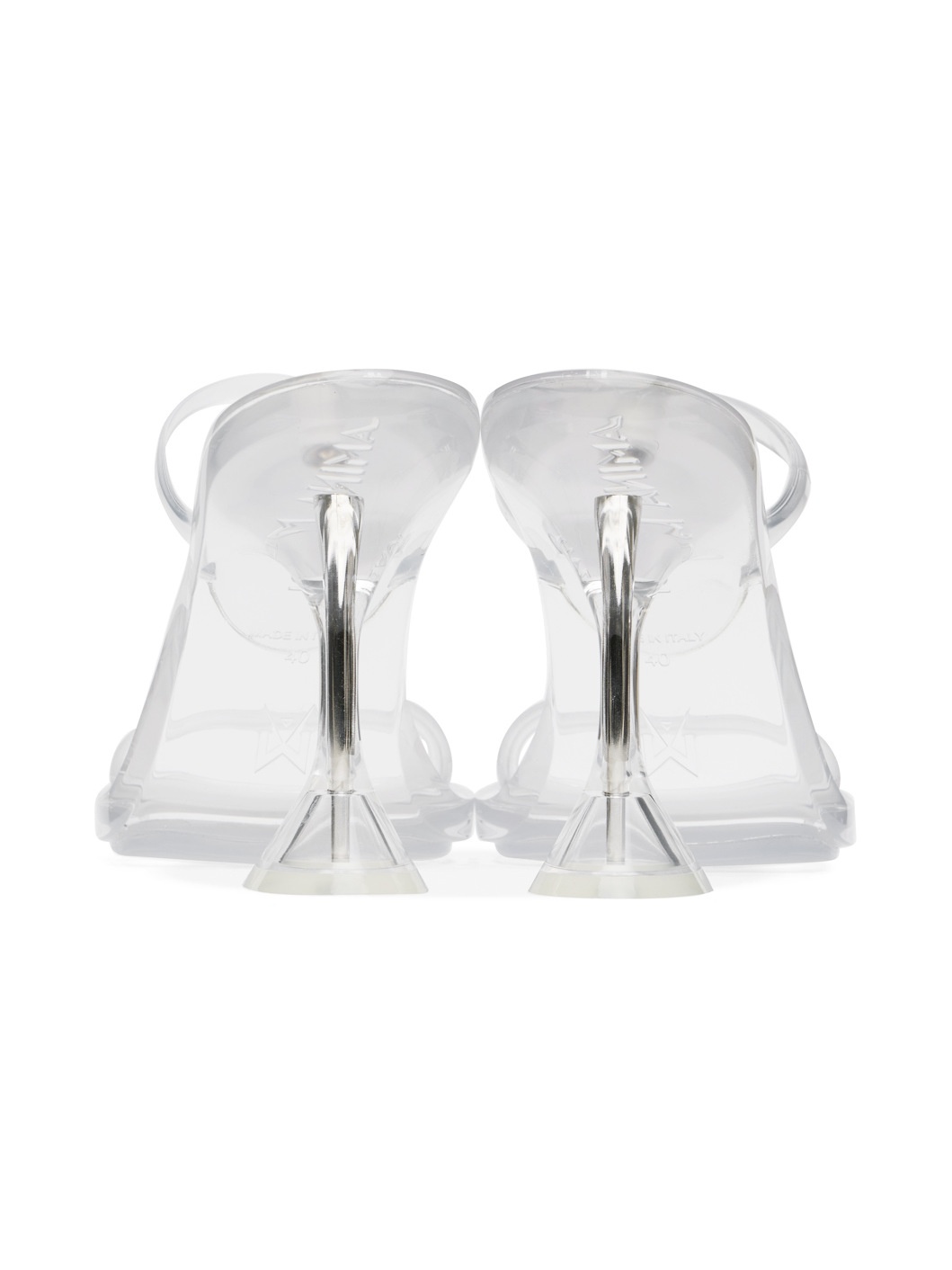 Transparent Brito Slipper Heeled Sandals - 2