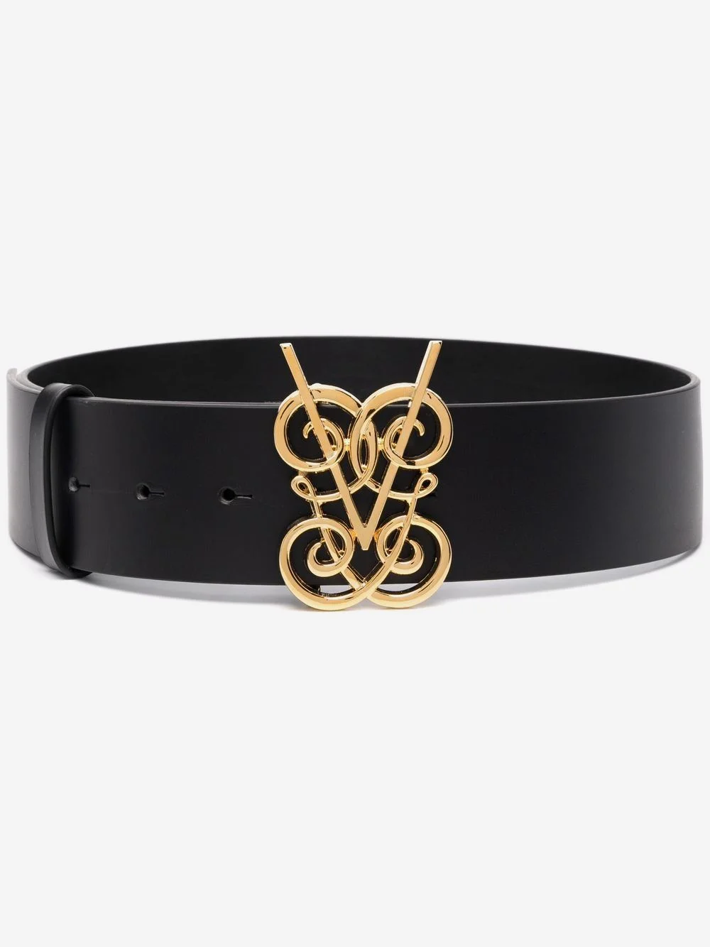 logo plaque buckle belt - 1