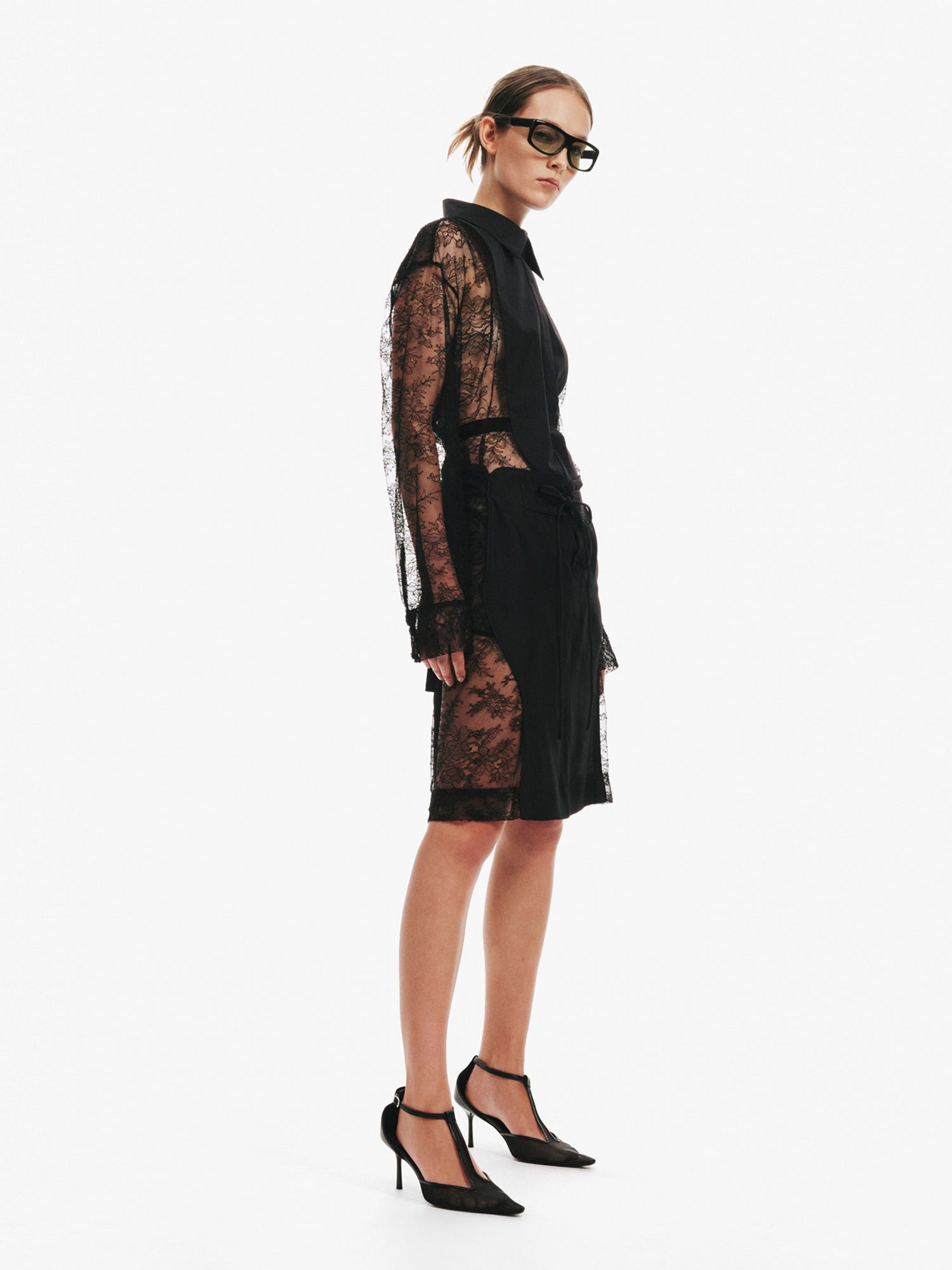 Lace Tux Shirt - 7