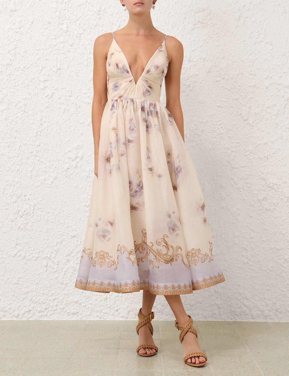 HYPNOTIC V NECK MIDI DRESS - 2