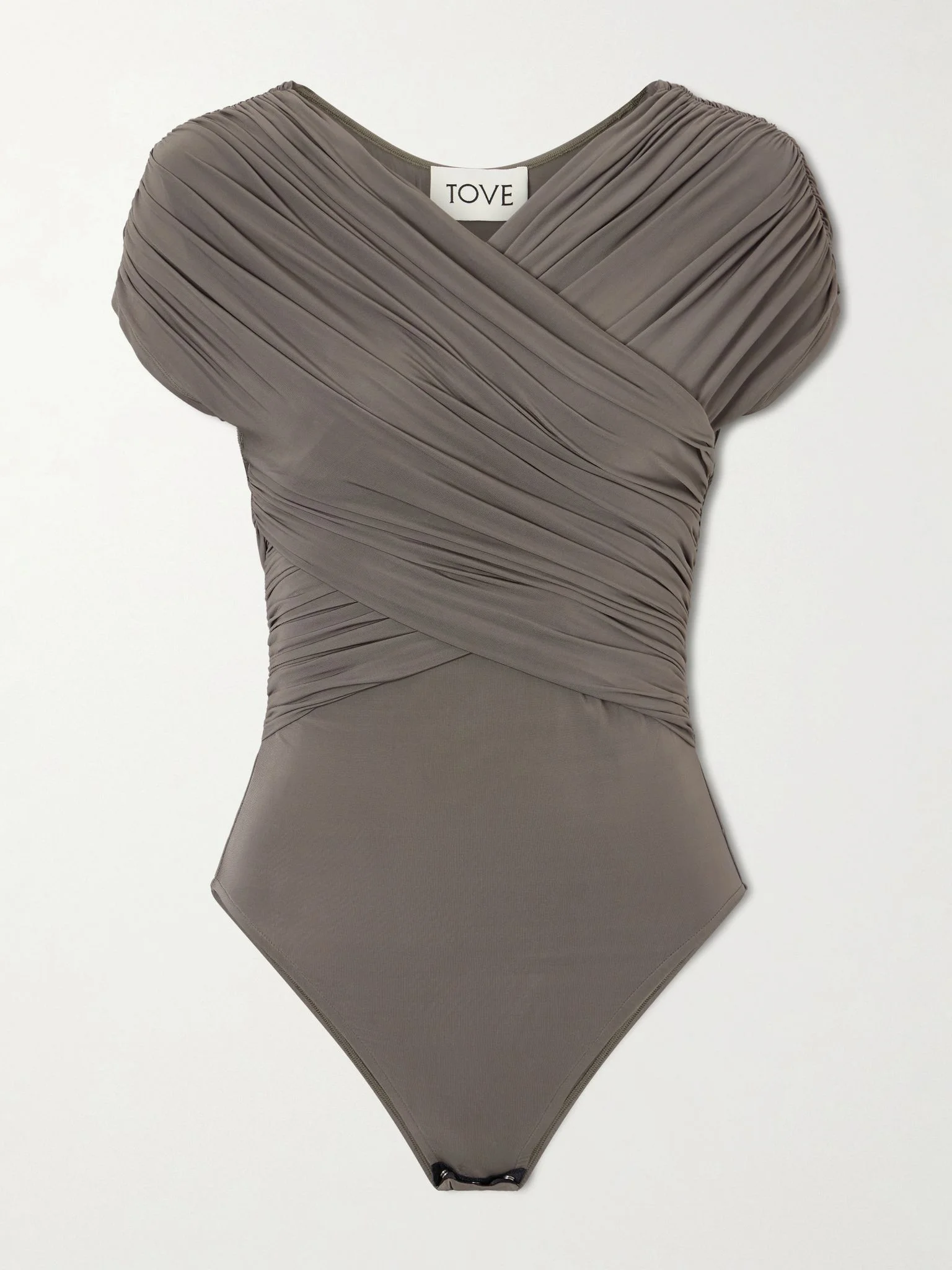Sidney jersey-crepe bodysuit Dark green - 1
