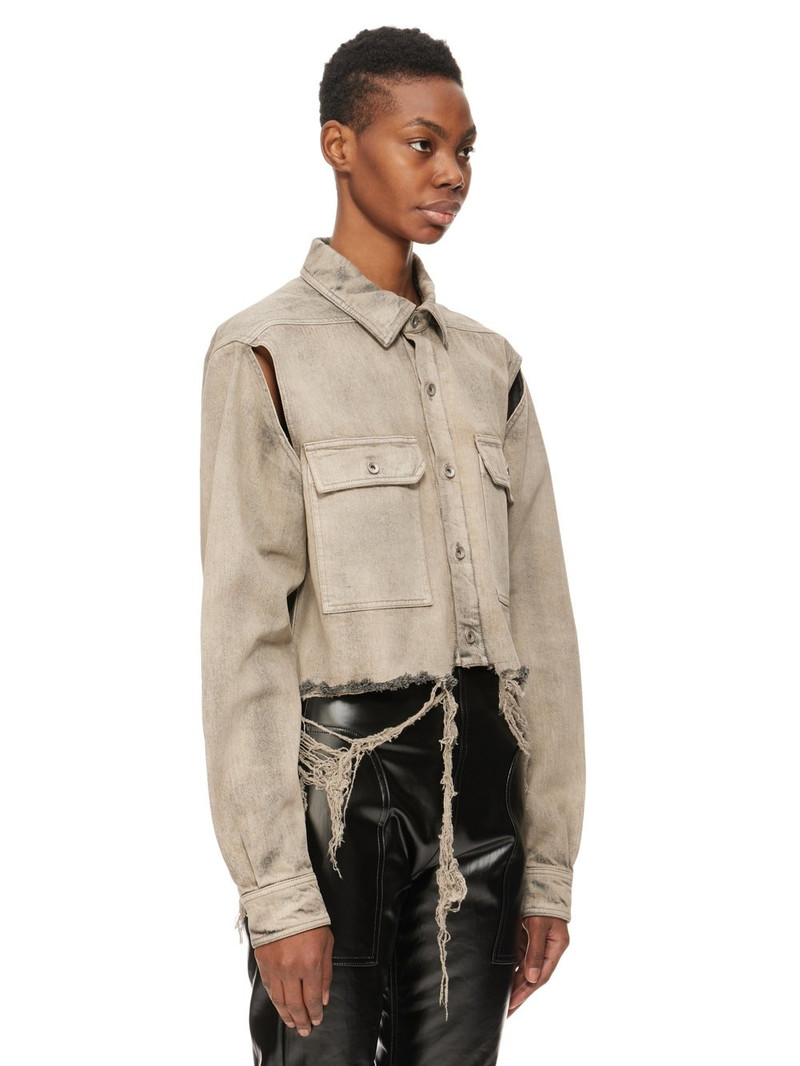 cape-sleeve cropped shirt jacket 2