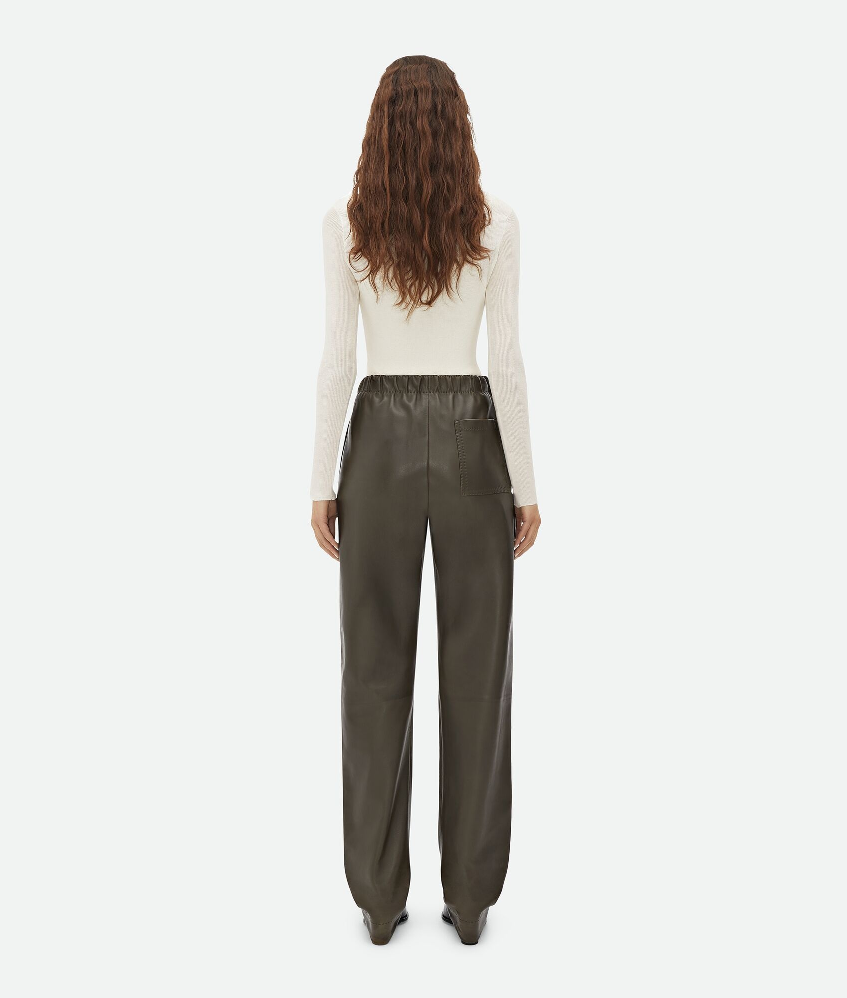 Leather Straight Pants - 3