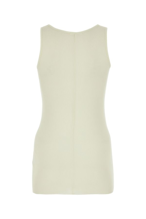 Ivory viscose blend tank top - 2