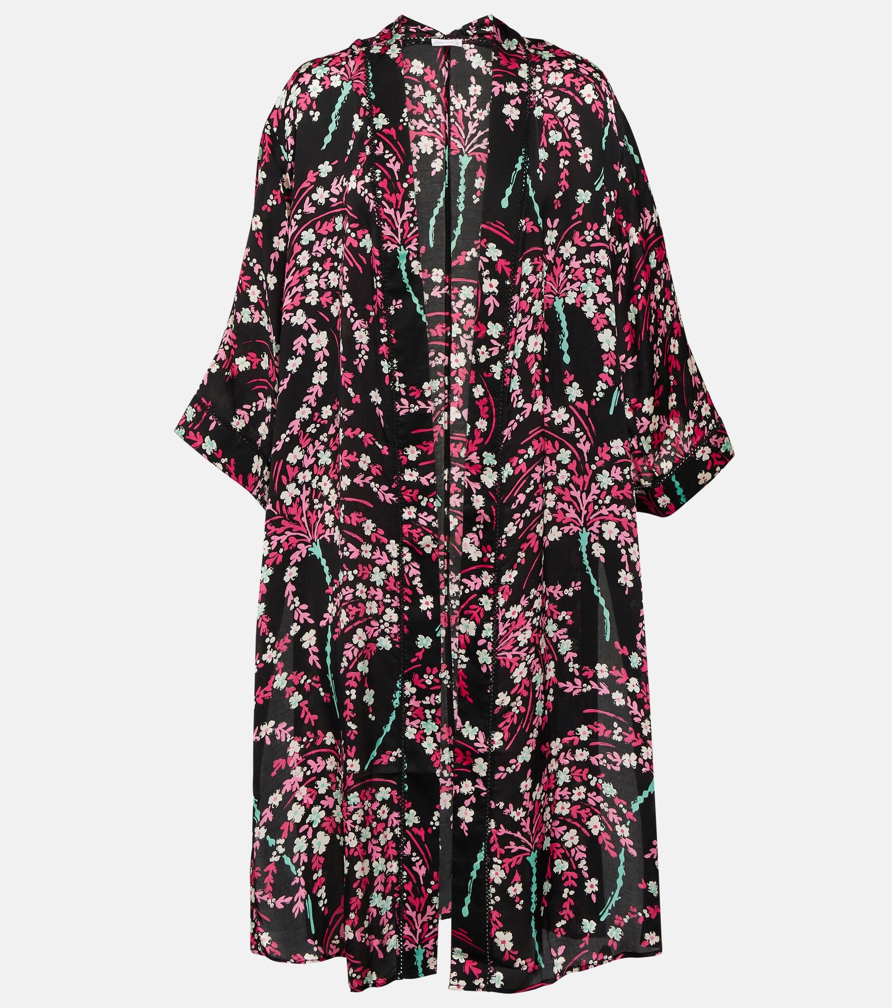 Erica printed robe - 1