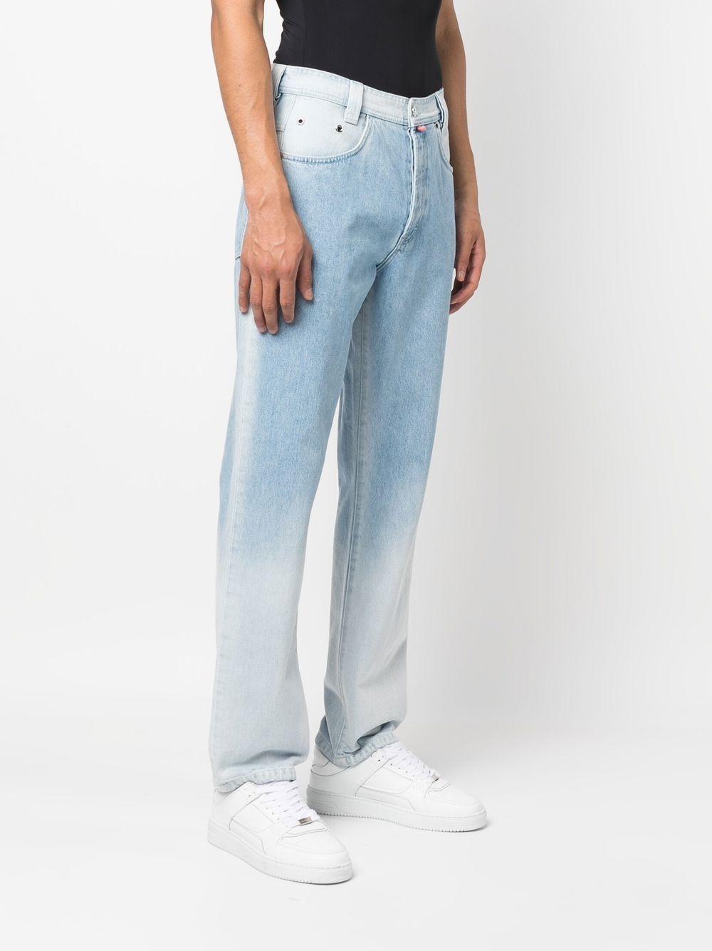 gradient-effect straight-leg jeans - 4