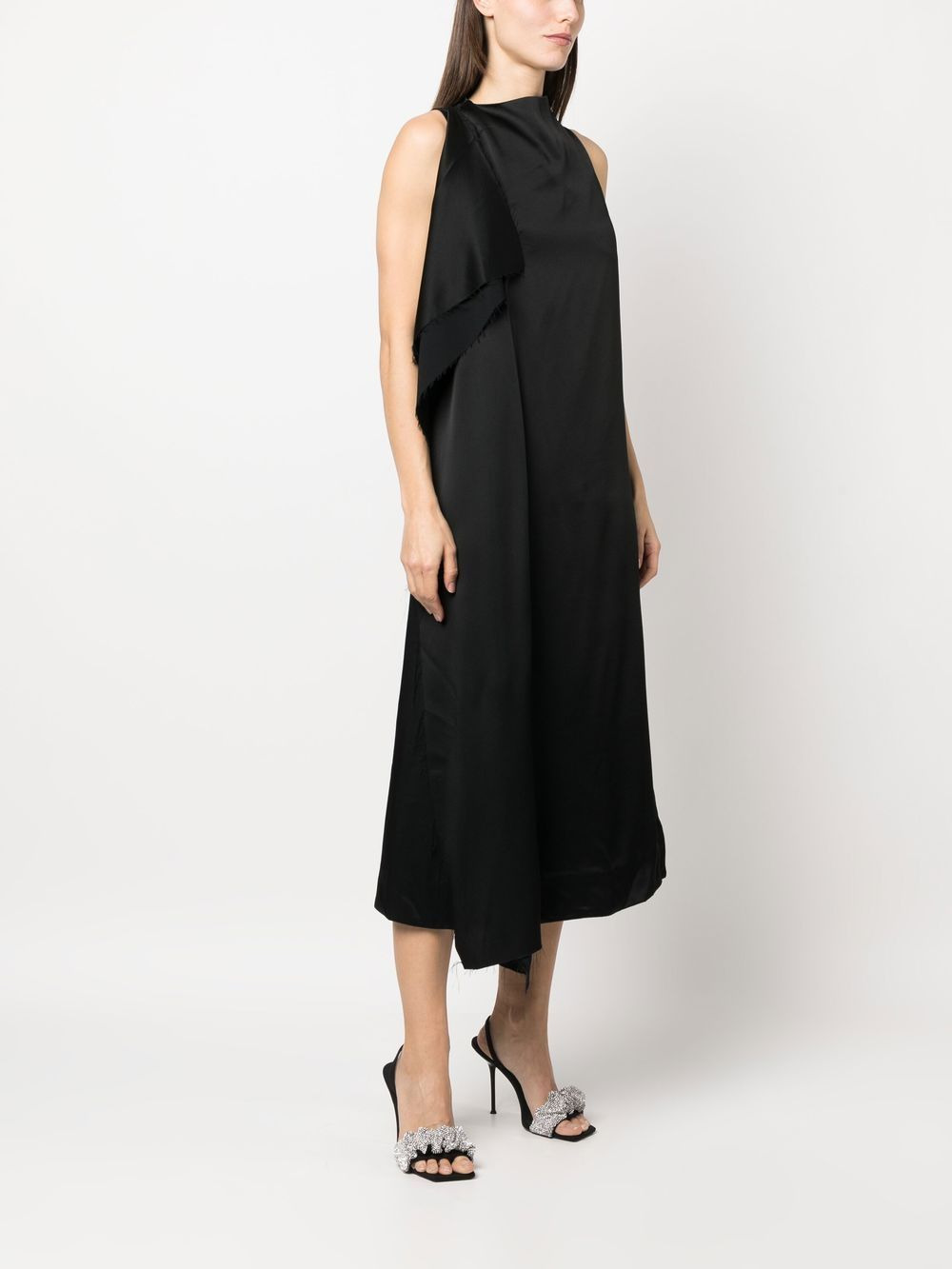 asymmetric a-line dress - 3