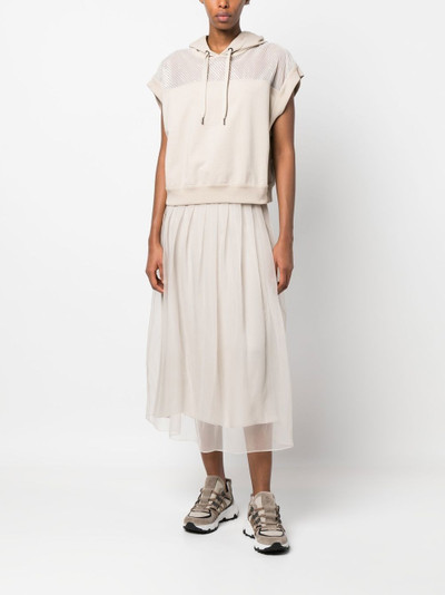 Brunello Cucinelli layered maxi skirt outlook