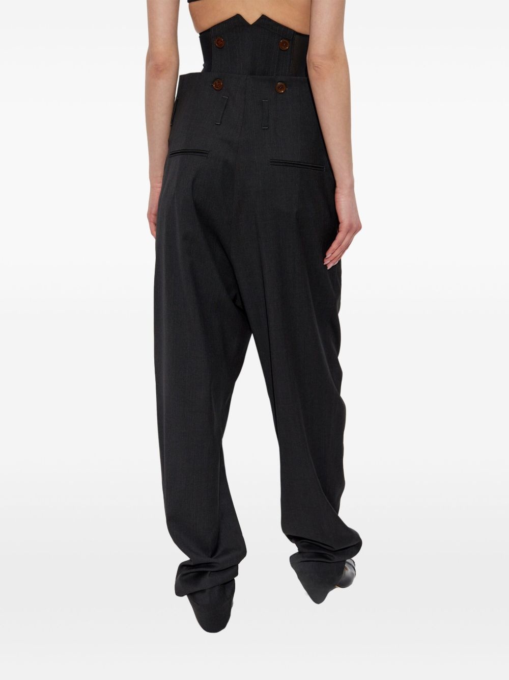 corset-style trousers - 4