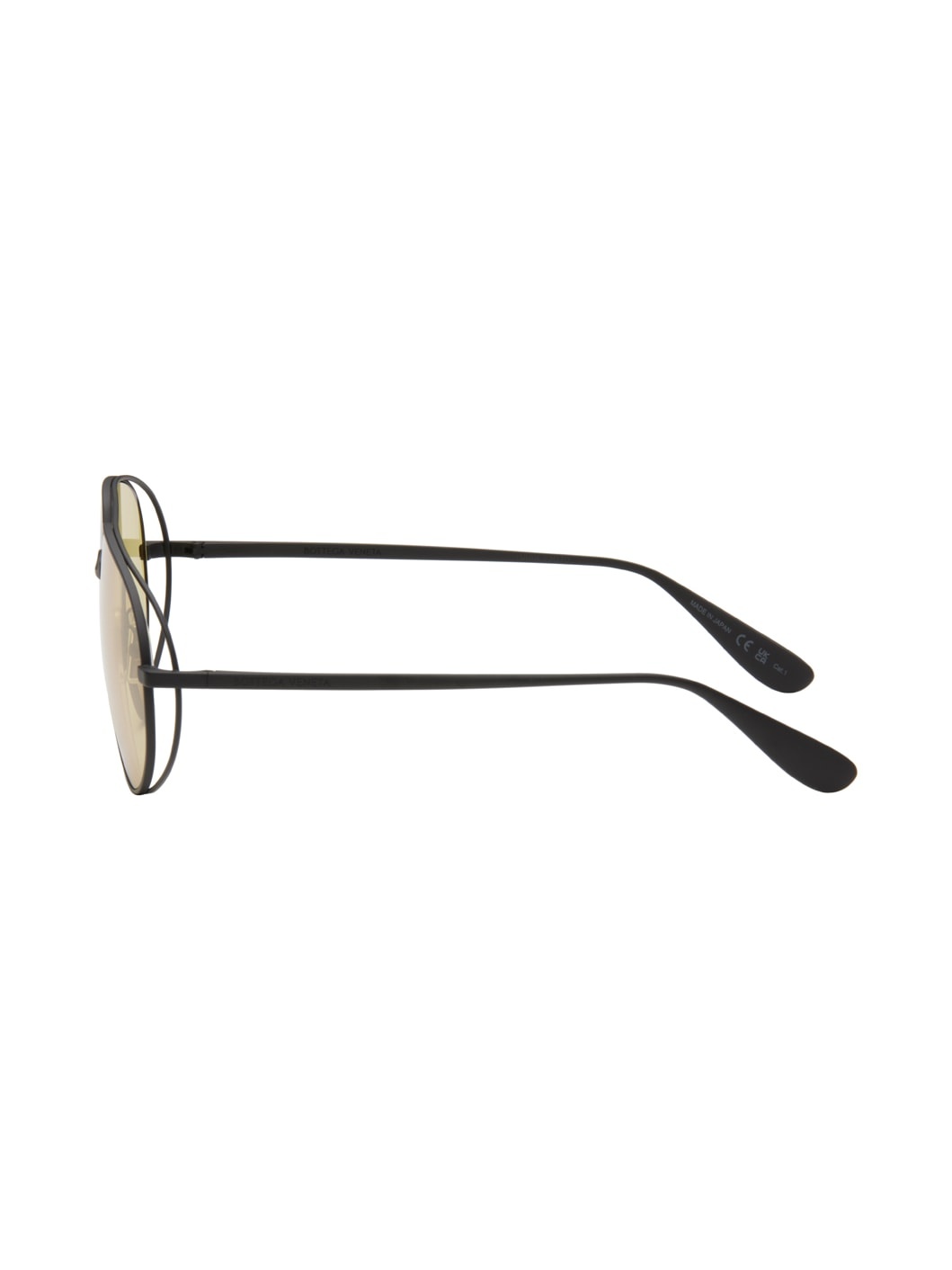 Black & Yellow Classic Aviator Sunglasses - 3
