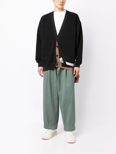Kolor wide-leg cotton trousers outlook