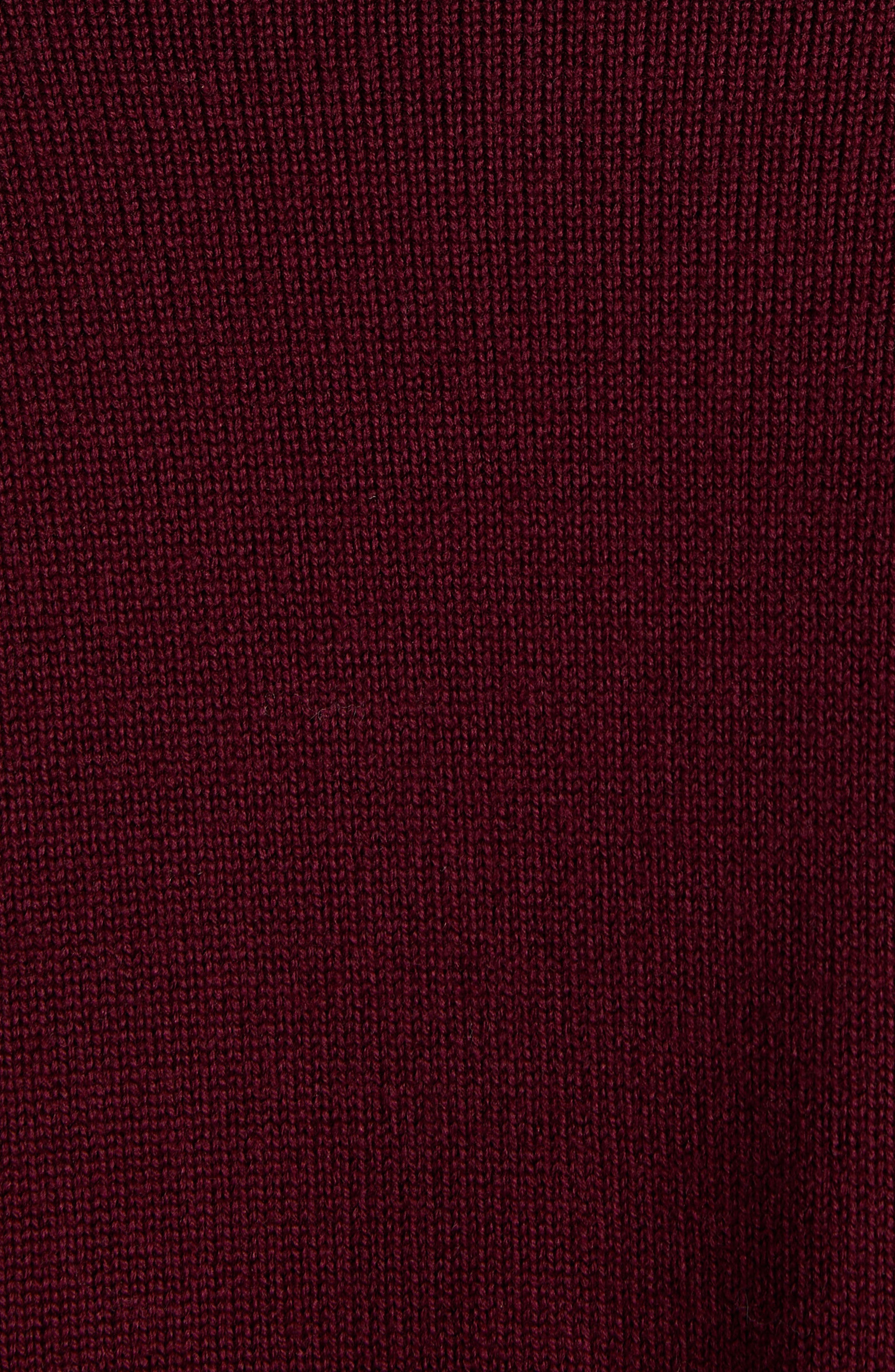 Moncler Monogram Patch Virgin Wool Cardigan in Catawba Grape at Nordstrom - 6