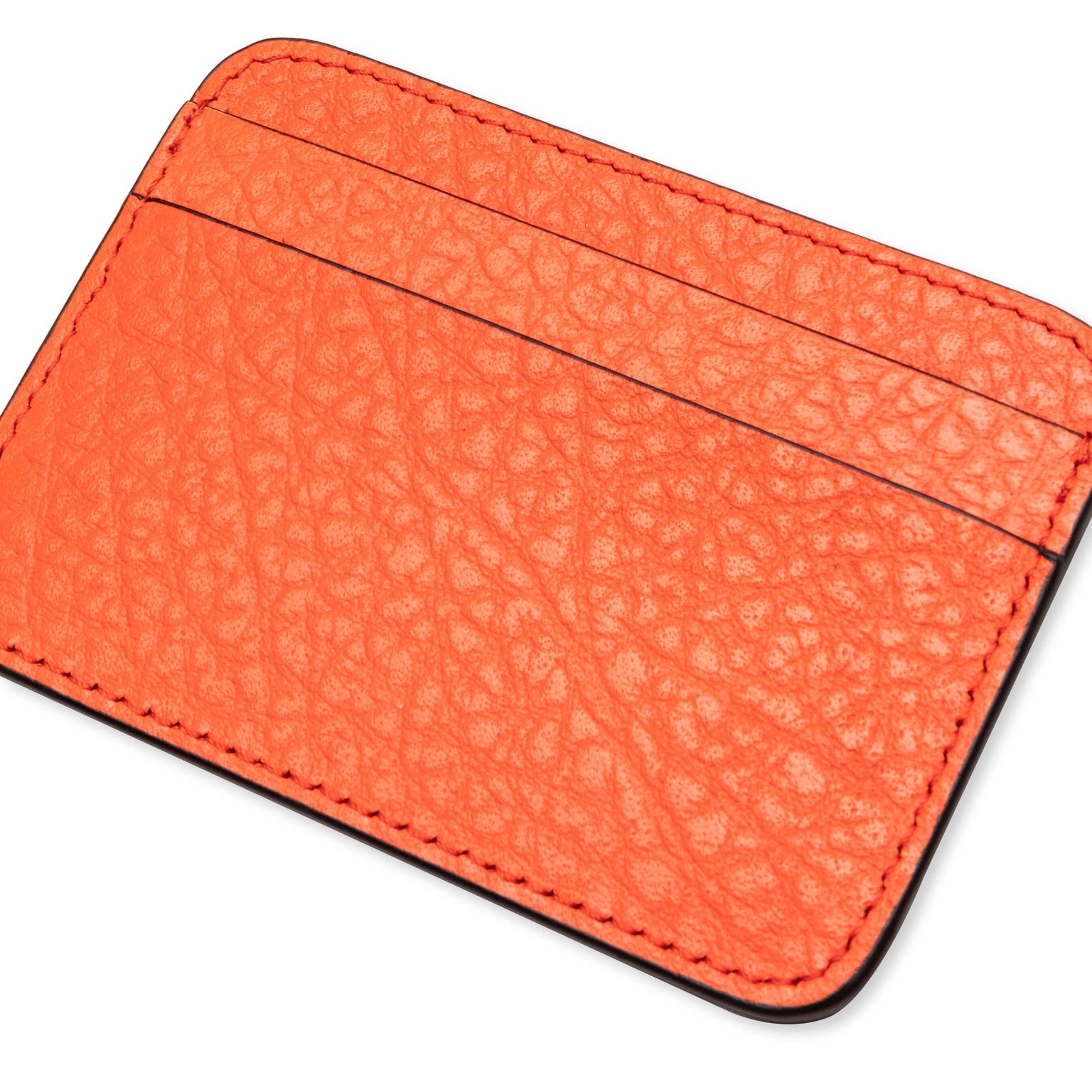 LEATHER CARD HOLDER FN-UX-SLGS000275 - BRIGHT ORANGE - 4
