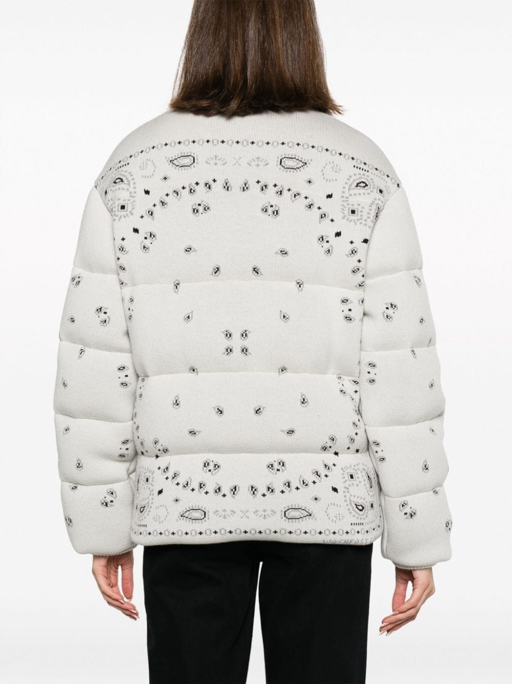 paisley-print padded jacket - 4