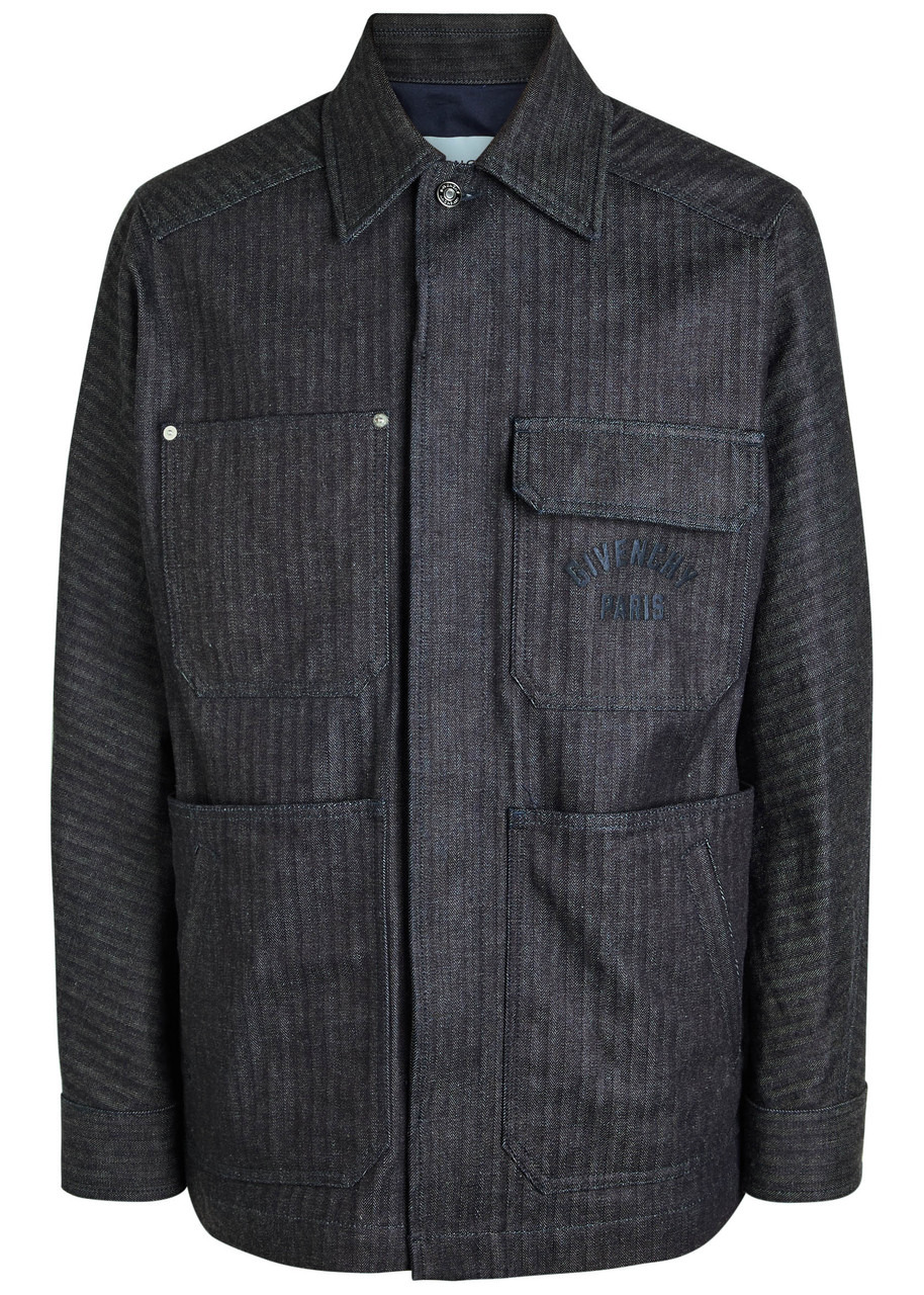 Givenchy Logo-embroidered Denim Jacket - 1