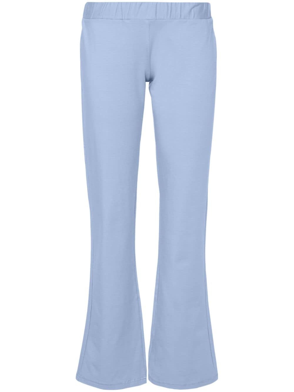 rhinestone embellished straight-leg trousers - 1